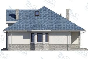 X1B - Projekt domu z poddaszem użytkowym o pow. do 170 m², z 5 pokojami, dużym salonem i wykuszem. / 5