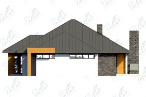 X12 - Projekt domu parterowego o powierzchni 260 m², z garażem, 3 sypialniami i dużym salonem. / 16