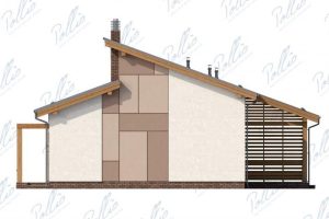 X15 - Projekt domu o powierzchni 120 m² z poddaszem użytkowym, gabinetem i 3 sypialniami. / 7