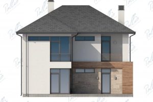 X18 - Projekt domu piętrowego o powierzchni do 150 m², z 3 sypialniami, gabinetem i dużymi oknami. / 7