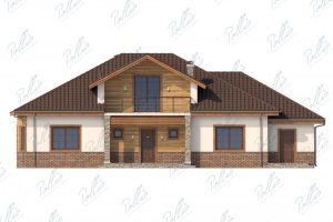 X1A - Projekt domu o powierzchni do 270 m², z poddaszem do adaptacji, 3 sypialniami na parterze i otwartą kuchnią. / 3