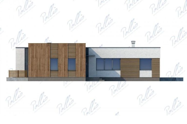 X9 - Projekt domu parterowego o powierzchni do 220 m², z płaskim dachem, sauną i 3 sypialniami. / 5