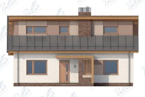 X15 - Projekt domu o powierzchni 120 m² z poddaszem użytkowym, gabinetem i 3 sypialniami. / 5
