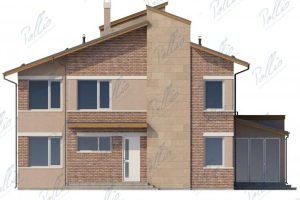 X22 - Projekt domu piętrowego z 6 pokojami, gabinetem, werandą i loggią. / 5