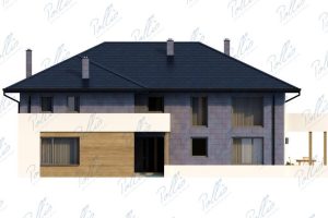 X31 - Projekt domu piętrowego z cegły z dużą kuchnią, spiżarnią i ogrodem zimowym / 3