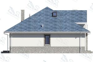 X1B - Projekt domu z poddaszem użytkowym o pow. do 170 m², z 5 pokojami, dużym salonem i wykuszem. / 6