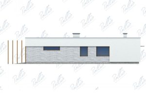 X7 - Projekt domu parterowego z 3 sypialniami, garażem, ogrodem zimowym i płaskim dachem. / 8