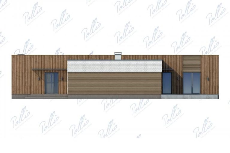 X9 - Projekt domu parterowego o powierzchni do 220 m², z płaskim dachem, sauną i 3 sypialniami. / 8