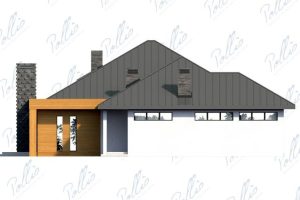 X12 - Projekt domu parterowego o powierzchni 260 m², z garażem, 3 sypialniami i dużym salonem. / 17