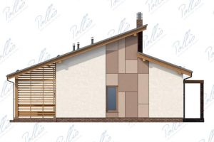 X15 - Projekt domu o powierzchni 120 m² z poddaszem użytkowym, gabinetem i 3 sypialniami. / 8
