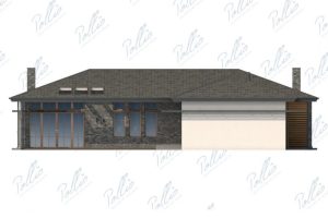 X16 - Projekt domu parterowego w kształcie litery L, do 150 m², z zamkniętą kuchnią i 3 sypialniami. / 8