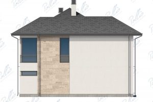 X18 - Projekt domu piętrowego o powierzchni do 150 m², z 3 sypialniami, gabinetem i dużymi oknami. / 8