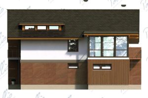 X14 - Projekt domu piętrowego z 4 sypialniami, pokojem kominkowym i 2 salonami / 8