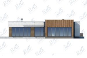 X9 - Projekt domu parterowego o powierzchni do 220 m², z płaskim dachem, sauną i 3 sypialniami. / 6
