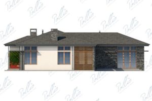 X16 - Projekt domu parterowego w kształcie litery L, do 150 m², z zamkniętą kuchnią i 3 sypialniami. / 6