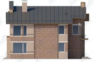X22 - Projekt domu piętrowego z 6 pokojami, gabinetem, werandą i loggią. / 6
