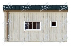 X26 - Projekt domu modułowego 25 m2, wykonany w technologii szkieletowej / 4
