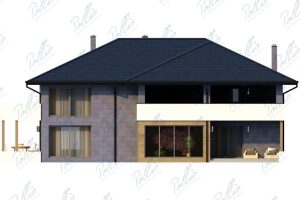 X31 - Projekt domu piętrowego z cegły z dużą kuchnią, spiżarnią i ogrodem zimowym / 4