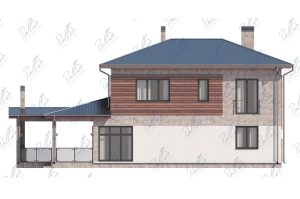 X4A - Projekt domu piętrowego do 250 m2 z garażem dwustanowiskowym i grillem na tarasie / 13