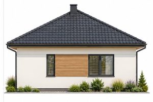 X51 - Projekt parterowego bliźniaka dwulokalowego z dachem czterospadowym, bez garażu / 5