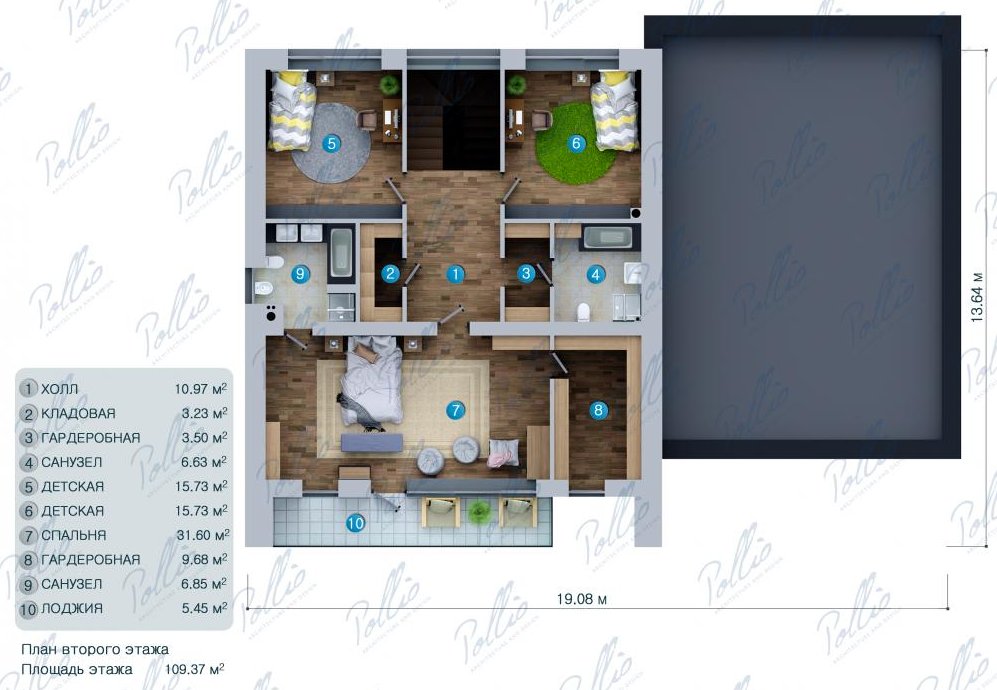 PIĘTRO projektu domu X27