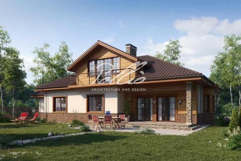 X1A - Projekt domu o powierzchni do 270 m², z poddaszem do adaptacji, 3 sypialniami na parterze i otwartą kuchnią. / 2