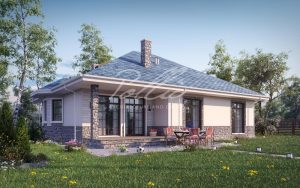 X1B - Projekt domu z poddaszem użytkowym o pow. do 170 m², z 5 pokojami, dużym salonem i wykuszem. / 2