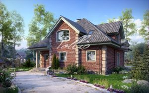X2 - Projekt domu o pow. do 220 m2 z poddaszem użytkowym, gabinetem, 3 sypialniami i 2 garderobami / 2