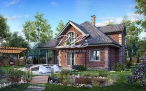 X2 - Projekt domu o pow. do 220 m2 z poddaszem użytkowym, gabinetem, 3 sypialniami i 2 garderobami / 3
