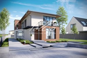 X11 - Projekt domu piętrowego na wąską działkę, z gabinetem, 3 sypialniami i dużą kuchnią. / 1