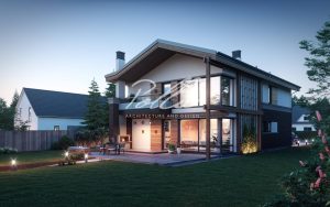 X25 - Projekt domu piętrowego o pow. do 170 m2 na wąską działkę z antresolą / 5
