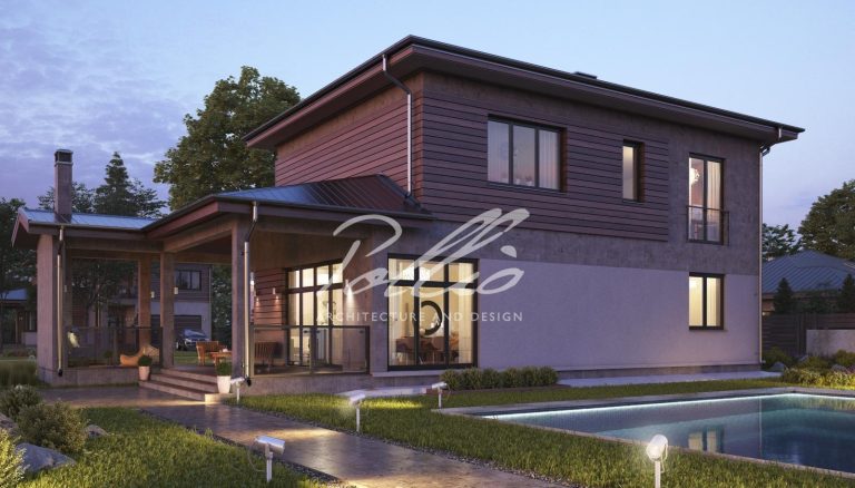 X4A - Projekt domu piętrowego do 250 m2 z garażem dwustanowiskowym i grillem na tarasie / 4