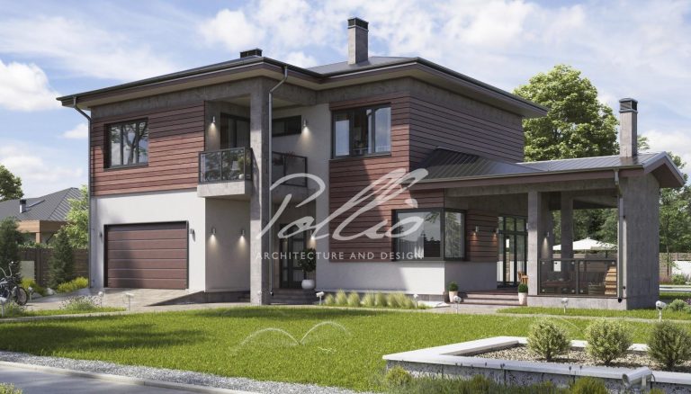 X4A - Projekt domu piętrowego do 250 m2 z garażem dwustanowiskowym i grillem na tarasie / 2