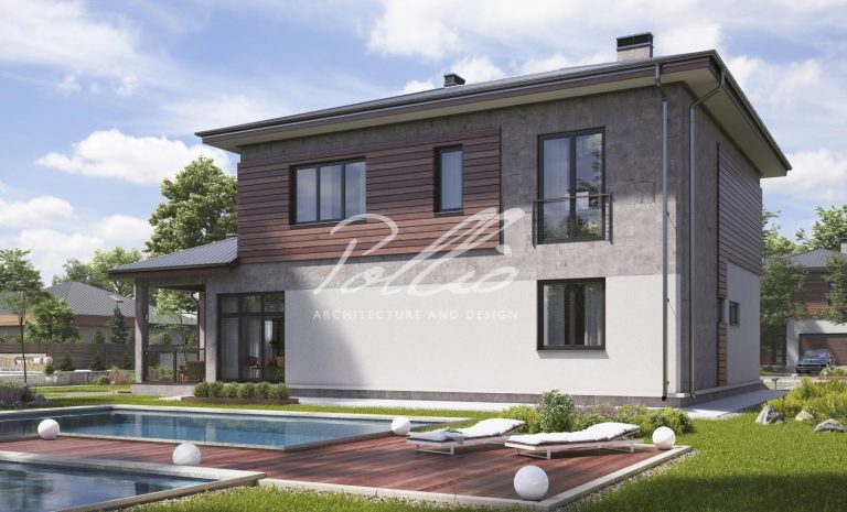 X4A - Projekt domu piętrowego do 250 m2 z garażem dwustanowiskowym i grillem na tarasie / 3